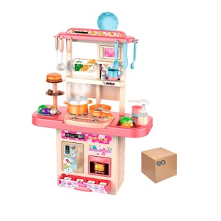 Foto 1 | Foto 1 | Cocina Infantil Para Niñas Luz Sonido 40 Piezas Eo Safe Imports Esi-20987 Rosa
