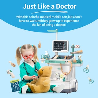 Foto 2 | Foto 2 | Venta Internacional - Juguete Doctor Kit Deejoy Para Niños Con Carrito Médico Y 28 Accesorios
