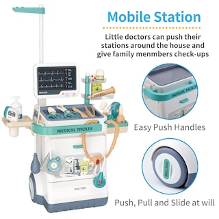 Foto 3 | Foto 3 | Venta Internacional - Juguete Doctor Kit Deejoy Para Niños Con Carrito Médico Y 28 Accesorios