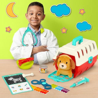 Foto 2 | Foto 2 | Mini Veterinario Battat De Vet Playset Con Perro De Peluche Y Transportín De Más De 2 Años - Venta Internacional.