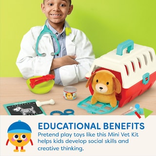 Foto 3 | Foto 3 | Mini Veterinario Battat De Vet Playset Con Perro De Peluche Y Transportín De Más De 2 Años - Venta Internacional.