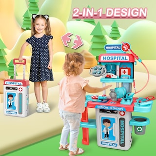 Foto 5 | Foto 5 | Set Doctor Kit Deao Pretend Medical Station Para Niños (rosa) - Venta Internacional.