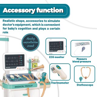 Foto 3 | Foto 3 | Doctor Kit Pofjoeq Deluxe, Estación Médica Simulada De 26 Piezas - Venta Internacional.