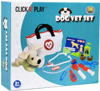 Foto 4 | Foto 4 | Veterinary Playset Click N' Play Vet Con Juguete De Peluche Para Perros Para Niños - Venta Internacional.