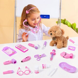 Foto 6 | Foto 6 | Juguete Doctor Kit Meland Para Niñas Con Juguete Para Perros Y Bolsa De Transporte - Venta Internacional.