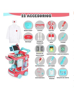 Foto 2 | Foto 2 | Juego De Juguetes Xtellar Médicos Rol Para Niños Con Ropa Y Bateria