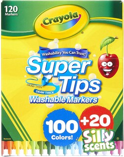 Foto 1 | Foto 1 | Venta Internacional- Juego De Marcadores Lavables Super Tips De Crayola En Colores Surtidos, 120 Unidades.