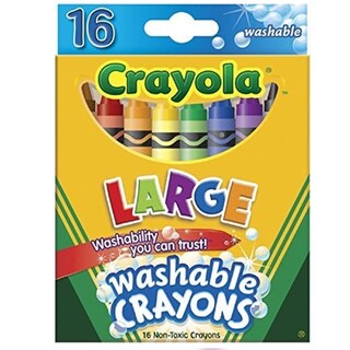 Foto 1 | Foto 1 | Venta Internacional- Crayola 52-3281 Ceras Lavables Grandes, Colores Surtidos, 16 Unidades (paquete De 2)