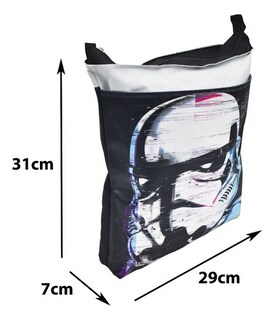 Foto 2 | Foto 2 | Bolsa Star Wars Stormtrooper Estampado Negra 113358 Ruz