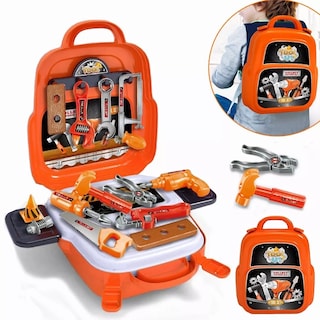 Foto 2 | Foto 2 | Herramientas de Juguete BELUG color Naranja con Mochila para Niños 22 PZAS