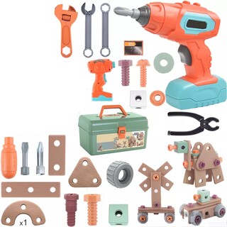 Foto 1 | Foto 1 | Juguete De Niño Bloques Taladro Eléctrico Eo Safe Imports Esi-10524 Multicolor