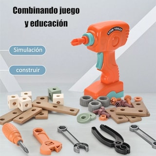 Foto 3 | Foto 3 | Juguete De Niño Bloques Taladro Eléctrico Eo Safe Imports Esi-10524 Multicolor