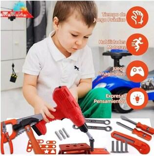 Foto 3 | Foto 3 | Kit Herramientas Reparación Juguete Niños Divertido T