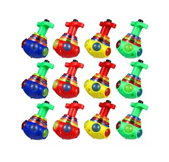 Foto 1 | Foto 1 | Trompos Intermitentes Giratorios Iluminados Colores 12 piezas