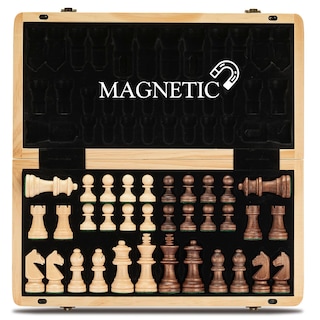 Foto 1 | Foto 1 | Venta Internacional - Juego De Ajedrez Magnético De Madera A&a De 15 Pulgadas, Tablero Plegable, Piezas De Ajedrez Staunto