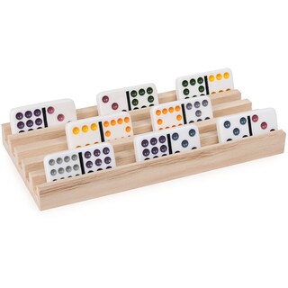 Foto 3 | Foto 3 | Juego De 4 Bandejas De Dominó De Madera Para Juegos De Trenes Mexicanos - Venta Internacional.