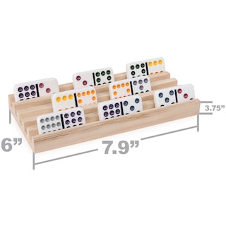 Foto 5 | Foto 5 | Juego De 4 Bandejas De Dominó De Madera Para Juegos De Trenes Mexicanos - Venta Internacional.