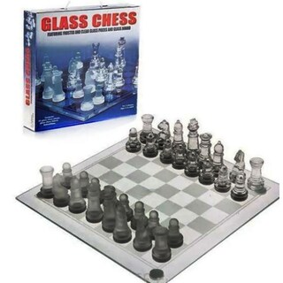 Foto 2 | Foto 2 | Juego De Ajedrez Crystal Big De 35 X 35 Cm Con Base De Espejo Aa08 - Venta Internacional.
