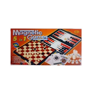 Foto 1 | Foto 1 | Juego Magnético De Ajedrez 5 En 1, Para Mujer, Dominó, Juego De Cartas - Venta Internacional.