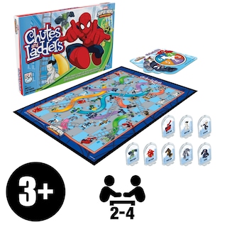 Foto 3 | Foto 3 | Juego de Mesa Hasbro Gaming Chutes And Ladders Marvel Spider-man - Venta Internacional