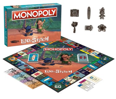 Foto 2 | Foto 2 | Juego de Monopoly Lilo & Stitch de Disney - Versión tropical para 2-6 jugadores