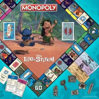 Foto 3 | Foto 3 | Juego de Monopoly Lilo & Stitch de Disney - Versión tropical para 2-6 jugadores