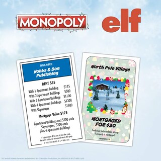 Foto 5 | Foto 5 | Juego de Mesa Usaopoly Monopoly Elf Christmas Film - Venta Internacional