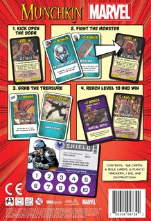 Foto 3 | Foto 3 | Juego de Cartas Usapoly Munchkin Marvel Edition- Venta Internacional