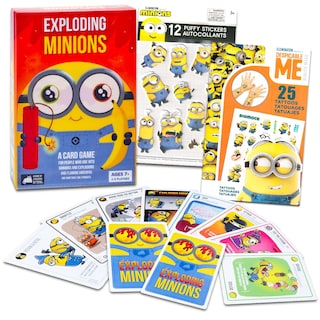 Foto 1 | Foto 1 | Juego de Cartas Minions Exploding con Juego de Mesa Pegatinas y Tatuajes - Venta Internacional
