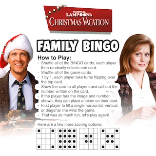 Foto 3 | Foto 3 | Juego De Bingo Aquarius Christmas Vacation Family Con 18 Cartas - Venta Internacional.