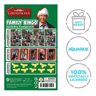 Foto 7 | Foto 7 | Juego De Bingo Aquarius Christmas Vacation Family Con 18 Cartas - Venta Internacional.