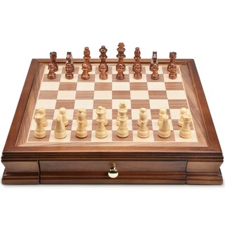 Foto 4 | Foto 4 | Juego De Ajedrez Amerous Magnético De Madera Con Cajones De Almacenamiento - Venta Internacional.