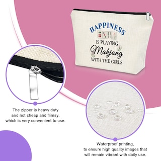 Foto 3 | Foto 3 | Bolsa De Cosméticos Sazuwu Mahjong, Bolsa De Maquillaje De Regalo Para Mujer - Venta Internacional.