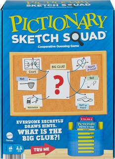 Foto 6 | Foto 1 | Juego De Fiesta Mattel Games Pictionary Sketch Squad Para 2 A 6 Jugadores - Venta Internacional.