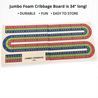 Foto 2 | Foto 2 | Tabla Cribbage Board S&s Worldwide Jumbo De Espuma De 34 Cm De Largo Con 12 Clavijas - Venta Internacional.