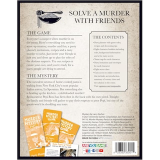 Foto 2 | Foto 2 | Murder Mystery Party Game University Games Pasta Passion - Venta Internacional.