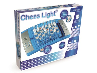 Foto 3 | Foto 3 | Juego De Ajedrez Electrónico Lexibook Chesslight 64 Niveles Azul/gris - Venta Internacional.