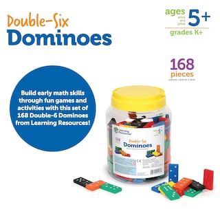 Foto 6 | Foto 6 | Dominoes Learning Resources Double-six 168 Piezas Para Mayores De 5 Años - Venta Internacional.