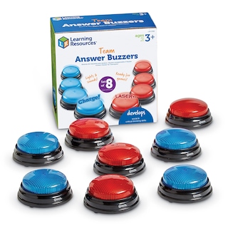 Foto 1 | Foto 1 | Juego De Respuestas Del Equipo De Recursos De Aprendizaje De Buzzers Para 8 Niños Mayores De 3 Años - Venta Internacional.