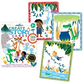 Foto 3 | Foto 3 | Tarjetas De Historia Eeboo Cuéntame Una Historia La Isla Del Volcán 36 Cartas - Venta Internacional.