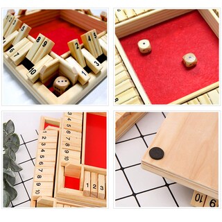 Foto 2 | Foto 2 | Juego De Dados Shut The Box Dc-beautiful Para Adultos De 2 A 4 Jugadores - Venta Internacional.