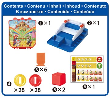 Foto 3 | Foto 3 | Juego De Mesa Epoch Games Super Mario Lucky Coin Para 1-2 Jugadores - Venta Internacional.