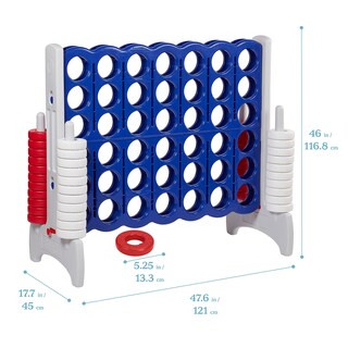 Foto 2 | Foto 2 | Giant Game Ecr4kids Jumbo 4-to-score Rojo/blanco/azul - Venta Internacional.