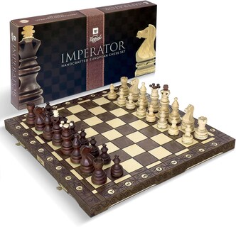 Foto 1 | Foto 1 | Juego De Ajedrez Wegiel Imperator De Madera De Lujo De 21 Pulgadas Para Todas Las Edades - Venta Internacional.