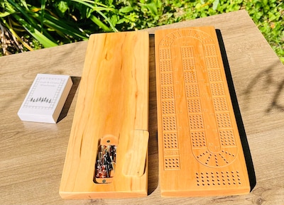 Foto 3 | Foto 3 | Tabla De Cartón De Madera De Cerezo De 4 Rieles Con Almacenamiento Magnético - Venta Internacional.