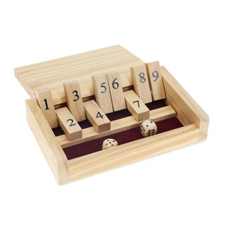 Foto 1 | Foto 1 | Minimosaicos De Madera Con 9 Números, 14 Cm, Juego De Shut The Box, We Games - Venta Internacional.