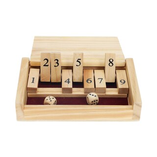 Foto 2 | Foto 2 | Minimosaicos De Madera Con 9 Números, 14 Cm, Juego De Shut The Box, We Games - Venta Internacional.
