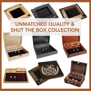Foto 6 | Foto 6 | Minimosaicos De Madera Con 9 Números, 14 Cm, Juego De Shut The Box, We Games - Venta Internacional.