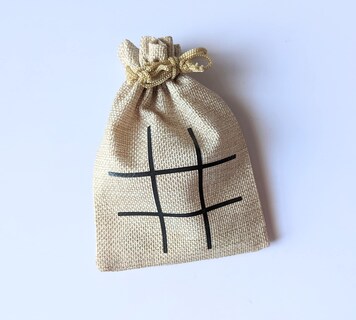 Foto 3 | Foto 3 | Set Tic Tac Toe, Regalo Con Temática De Pascua Para Niños, Con Bolsa Y Guijarros - Venta Internacional.