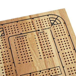 Foto 3 | Foto 3 | Tabla De Cribbage We Games Para 4 Jugadores De Madera Con Pinzas De Plástico - Venta Internacional.